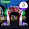 Giant 10 FT Halloween Inflatables Clown Archway Outdoor Decorations,(Purple)